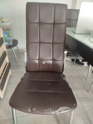 6 sillas comedor - Marrón