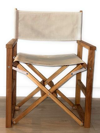 Silla director madera iroco - beige