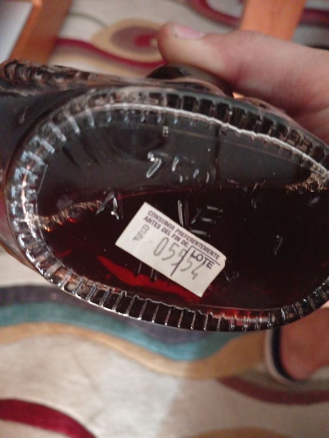 Botella licor forma violín