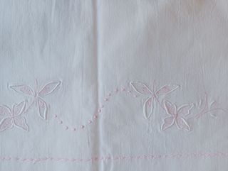 Sábanas algodón bordadas blancas