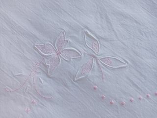 Sábanas algodón bordadas blancas