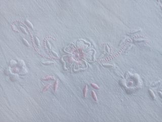 Sábanas algodón bordadas blancas