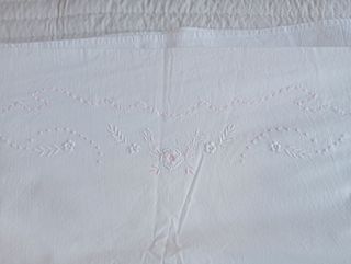 Sábanas algodón bordadas blancas