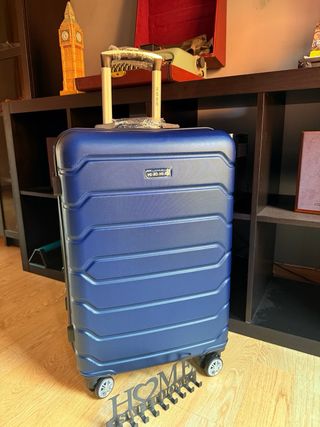 Maleta mediana azul - viaje
