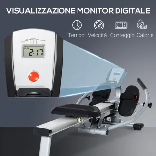 Vogatore a 12 Resistenze con Monitor Digitale e St