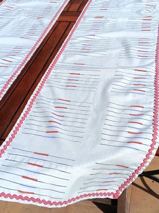 2 caminos mesa algodón 37x175cm