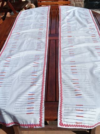 2 caminos mesa algodón 37x175cm