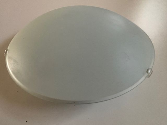 Plafón cocina cristal mate blanco