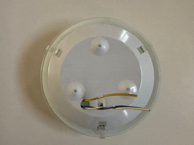 Plafón cocina cristal mate blanco