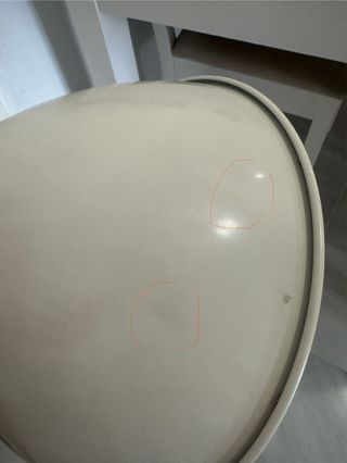 2 Lámparas IKEA beige y blanca