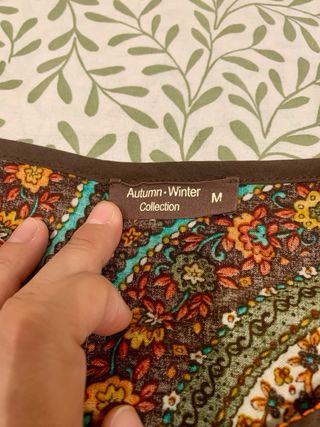 Vestido hippie multicolor Talla S