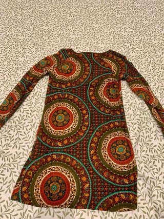 Vestido hippie multicolor Talla S