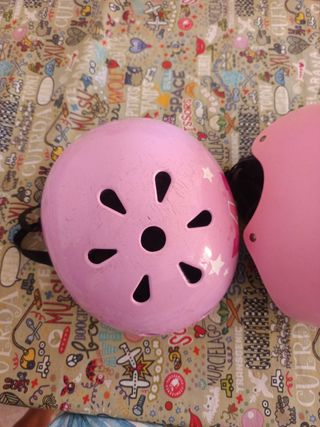 2 Cascos bici niña rosa