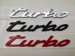 EMBLEMA PORSCHE TURBO ROJO
