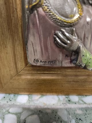 Icono Sagrada Familia plata