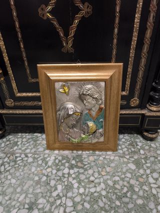 Icono Sagrada Familia plata