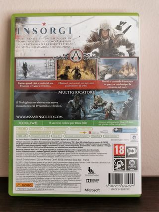 Assassin's Creed 3 Xbox 360