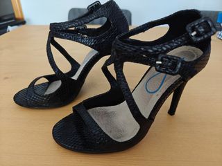 Zapatos tacón aguja mujer negros - 37
