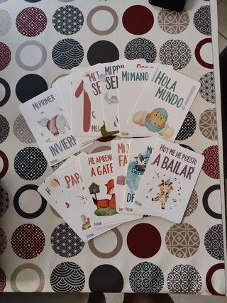30 Tarjetas Momentos Bebé