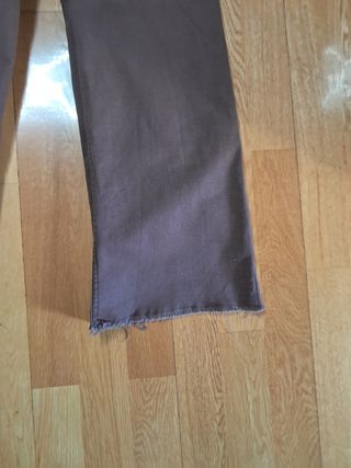 Pantalones campana marrón - Talla S