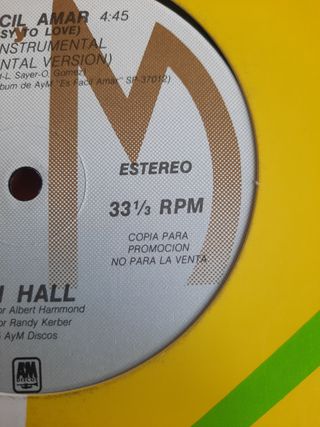 Maxisingle LANI HALL - Es fácil amar