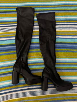 Botas altas negras plataforma