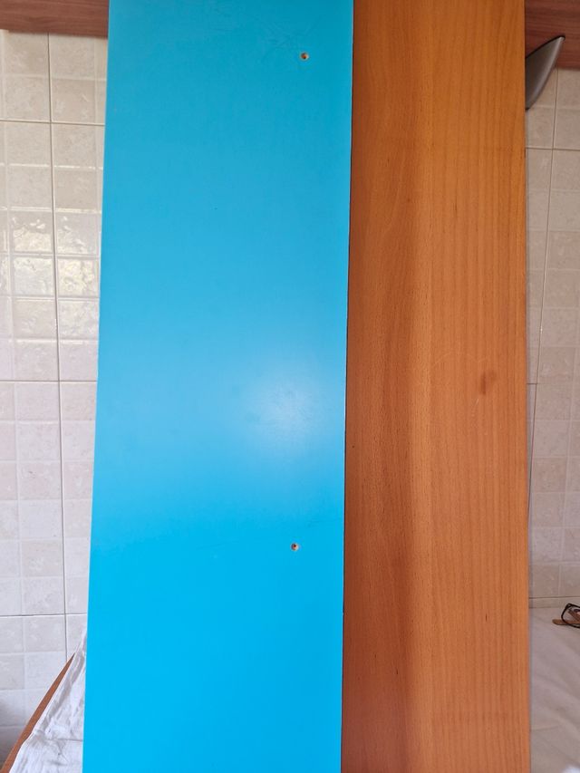 2 Estanterías Lack IKEA - Azul y marrón