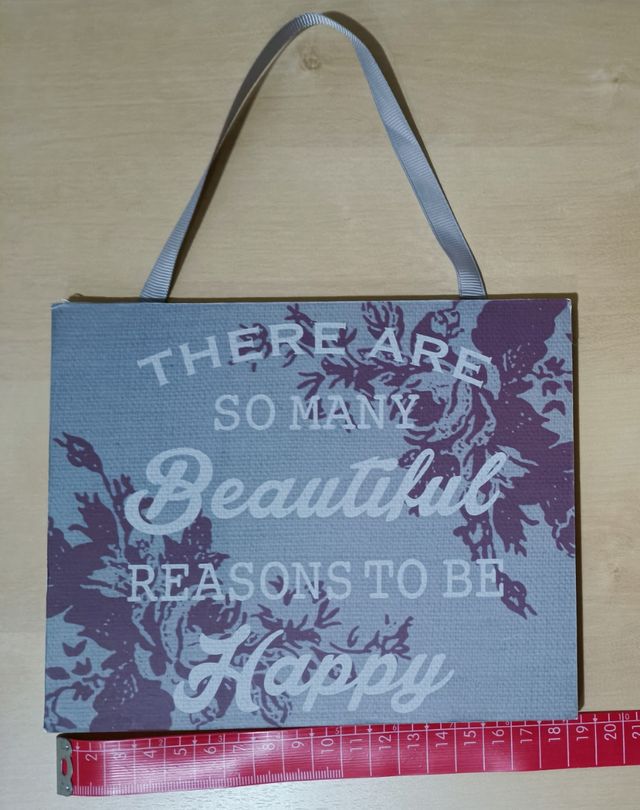 Cuadro decorativo - Razones para ser feliz