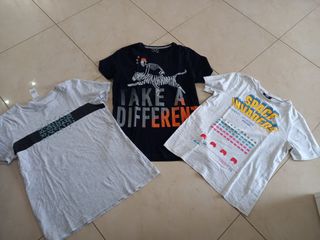 3 T-shirt Bambino Cotone 12-13 Anni