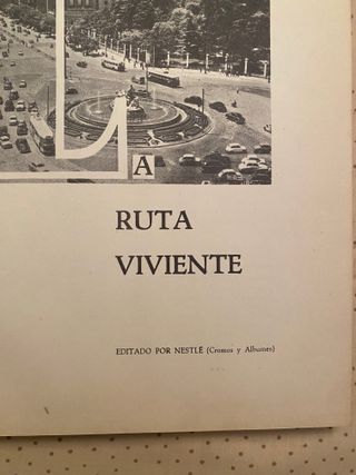 Álbum de cromos La Ruta Viviente - Nestlé