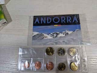 Monedas Andorra varios años- 8 piezas