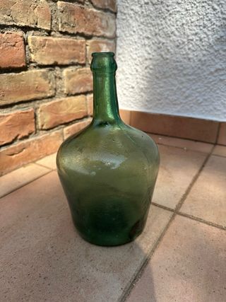 Pack de 3 botellas antiguas de vidrio