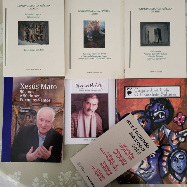 Varios libros en galego