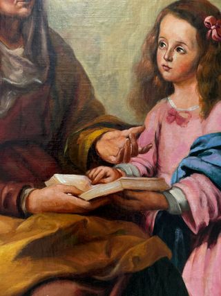 Sant'Anna insegna alla Vergine a leggere,