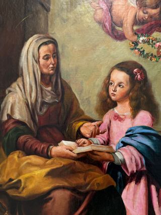 Sant'Anna insegna alla Vergine a leggere,