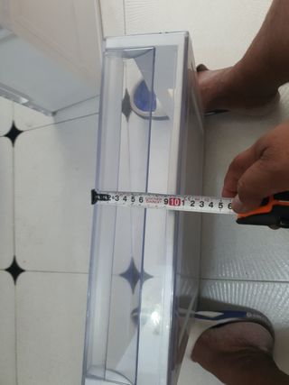Cajón nevera blanco