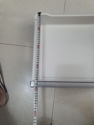 Cajón nevera blanco