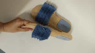 Ciabatte Camomilla estive beige e blu