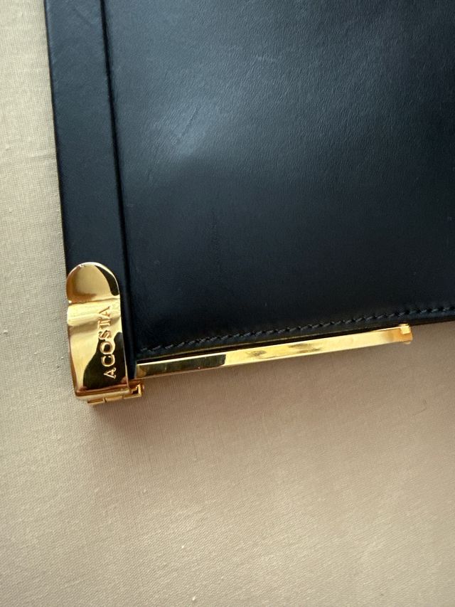 Bolso ACOSTA negro y dorado