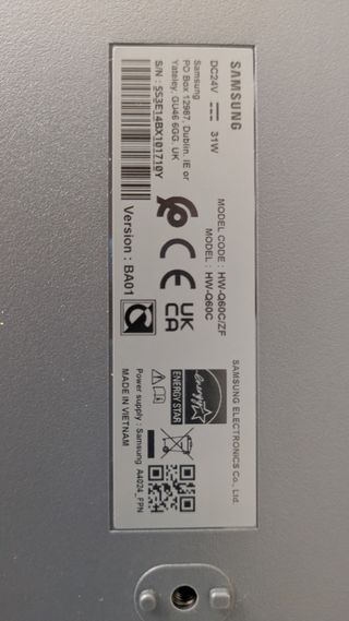 Barra sonido Samsung HW-Q60C negra