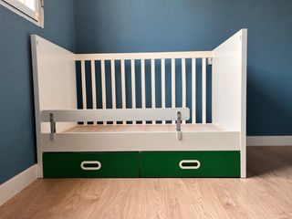 Cuna convertible cama + cajones
