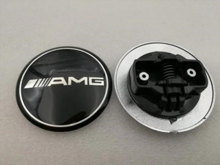 EMBLEMA LOGO CAPOT MERCEDES BENZ AMG NEGRO 5