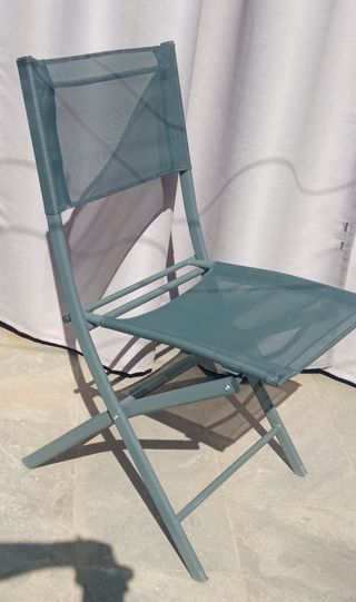 Conjunto mesa sillas plegable exterior