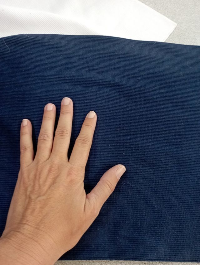 Tejido canalé algodón rollo