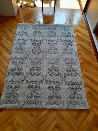 Alfombra lana beige-gris