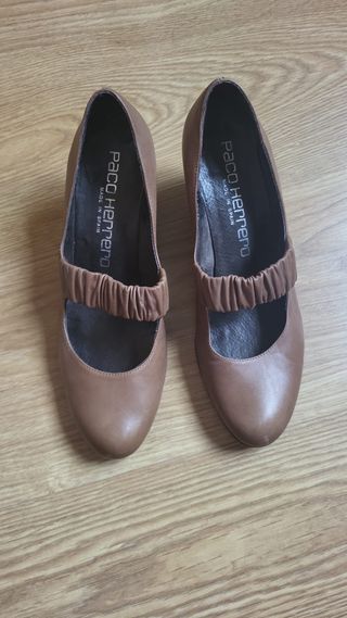Zapatos Paco Herrero Piel Marrón - 38