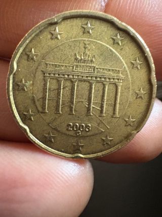 Moneda de 20 céntimos Alemania 2003 Ceca G