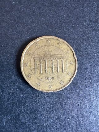 Moneda de 20 céntimos Alemania 2003 Ceca G