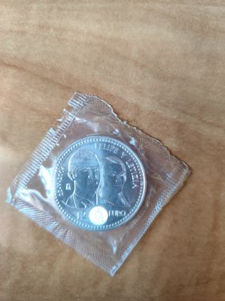 Moneda plata 12€ Boda Felipe y Letizia 2004