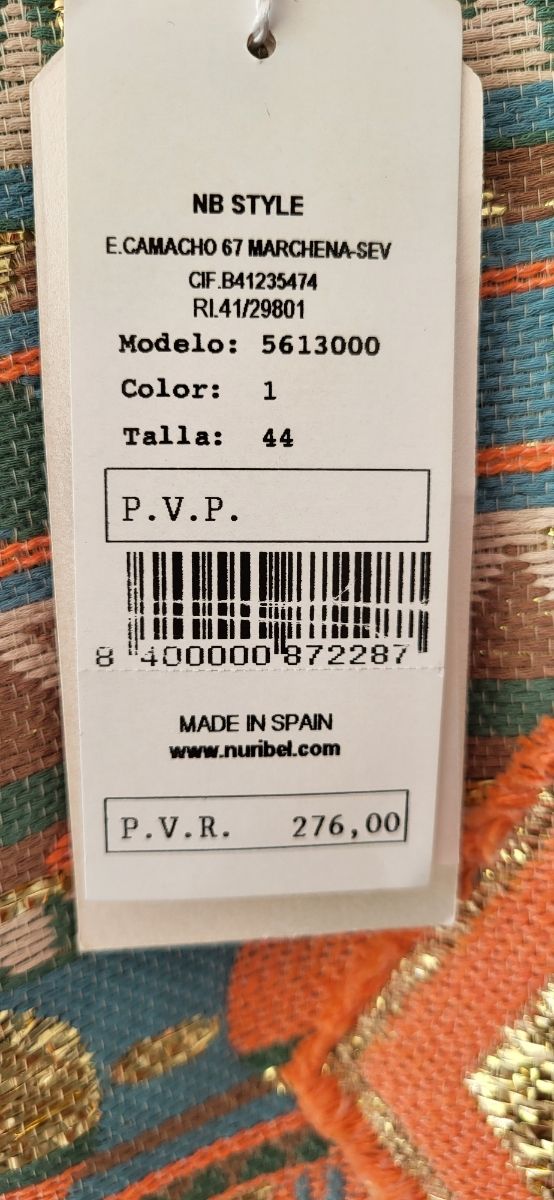 Vestido fiesta étnico verano T 44